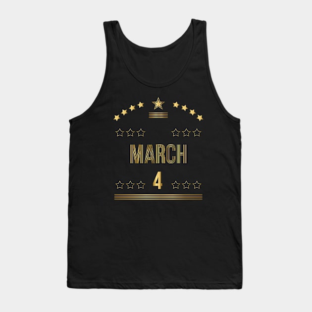 March 4 Tank Top by AnjPrint